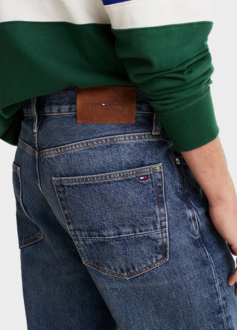 Синие демисезонные прямые джинсы Tommy Hilfiger