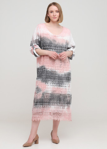 Комбінована кежуал сукня Made in Italy з абстрактним візерунком