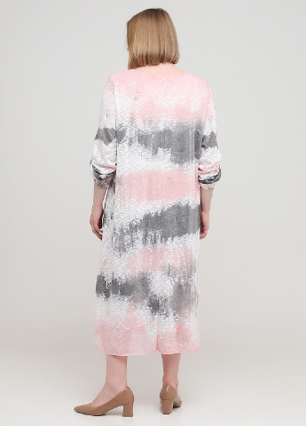 Комбинированное кэжуал платье Made in Italy с абстрактным узором