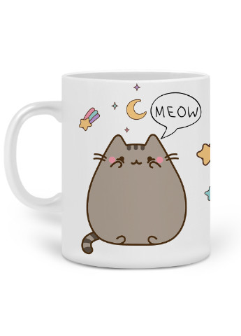 Кружка Кот Пушин (Pusheen Cat) 330 мл Чашка Керамическая (20259-2853) MobiPrint (221743186)