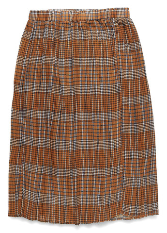 Коричневая кэжуал в клетку юбка Unique 21 а-силуэта (трапеция)