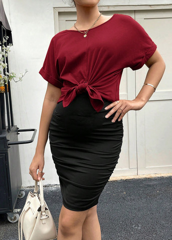 Костюм для вагітних (топ, спідниця) SHEIN (316157850)