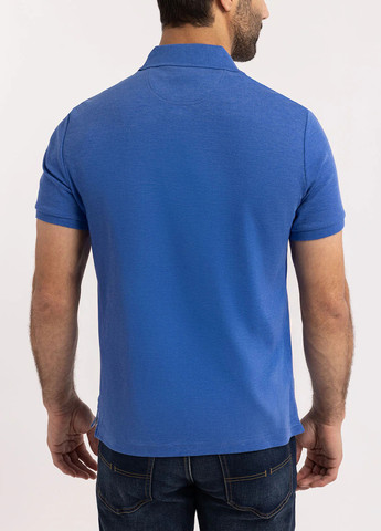 Синяя футболка-поло для мужчин U.S. Polo Assn. меланжевая