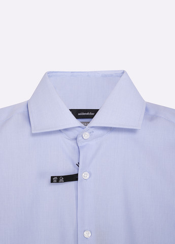Светло-голубой кэжуал рубашка однотонная Seidensticker