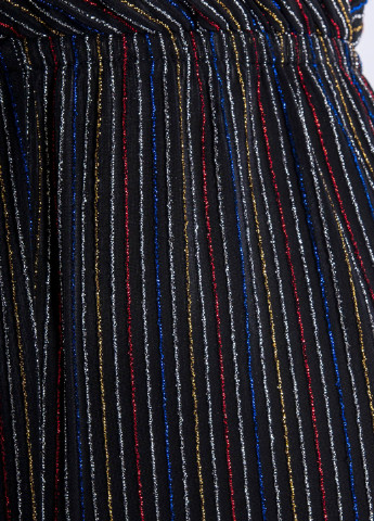 Комбинезон Jennyfer комбинезон-шорты полоска чёрный кэжуал полиамид, трикотаж