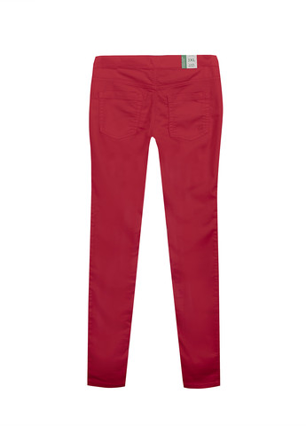 Красные кэжуал демисезонные зауженные брюки United Colors of Benetton
