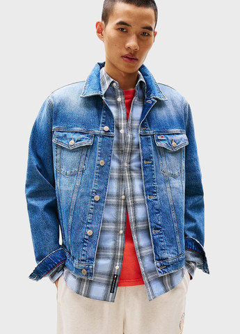 Синяя демисезонная куртка Tommy Jeans