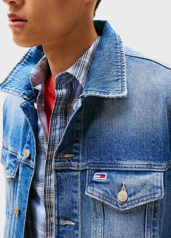 Синяя демисезонная куртка Tommy Jeans