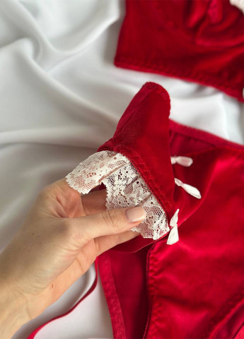 Червоний демісезонний комплект (бюстгальтер, трусики) NOVA VEGA