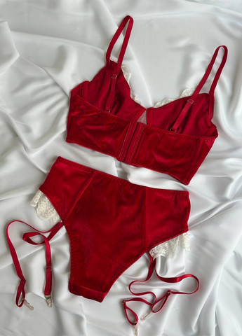 Червоний демісезонний комплект (бюстгальтер, трусики) NOVA VEGA