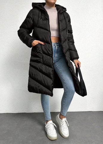 Черная демисезонная куртка SHEIN