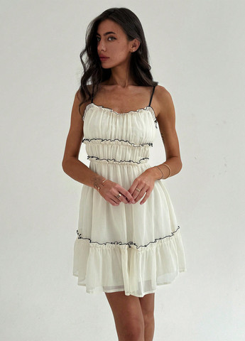 Молочна святковий, кежуал сукня а-силует, бебі долл SHEIN однотонна