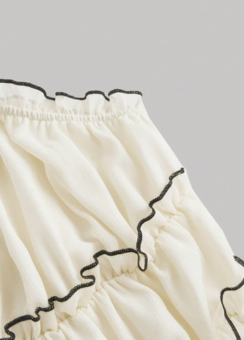 Молочна святковий, кежуал сукня а-силует, бебі долл SHEIN однотонна