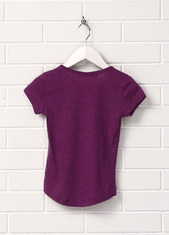 Фиолетовая летняя футболка с коротким рукавом Terranova