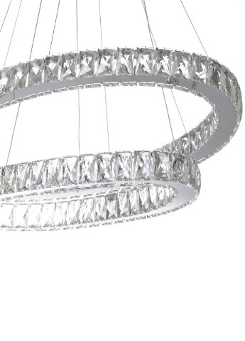 Люстра светодиодная подвесная с пультом хрустальные кольца BR-987S/96W LED Brille (253885797)