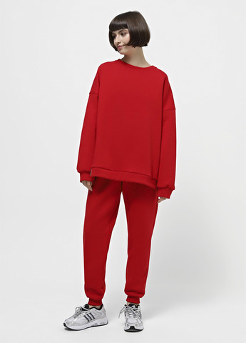 Вишневый свитшот Chikiss однотонный без декора (283035813)