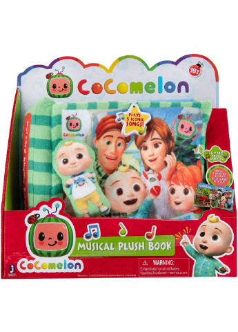 Развивающая игрушка CoComelon Feature Roleplay Музыкальная плюшевая книга (CMW0025) No Brand (254080120)