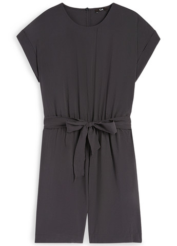 Комбінезон C&A комбінезон-шорти однотонний темно-сірий кежуал модал