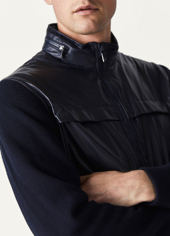 Темно-синяя демисезонная куртка Massimo Dutti