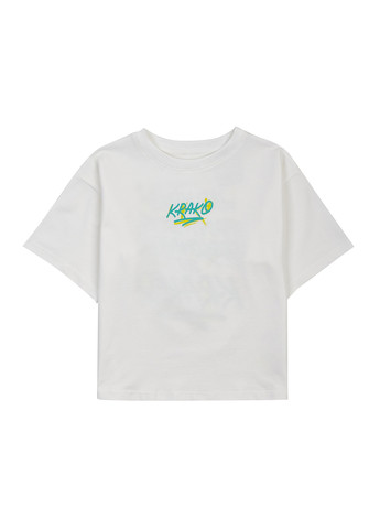 Молочная летняя футболка KRAKO