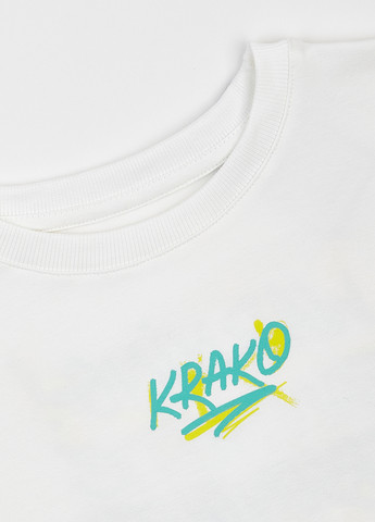 Молочная летняя футболка KRAKO