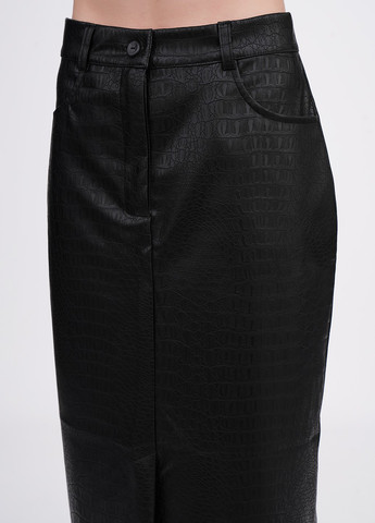 Черная кэжуал однотонная юбка EQUILIBRI карандаш