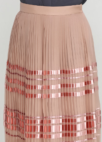 Розовая кэжуал в полоску юбка Blumarine плиссе, клешированная