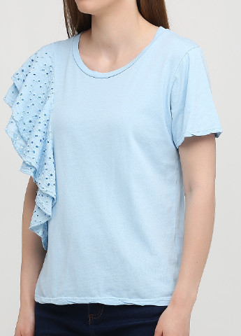 Голубая летняя футболка Naiif