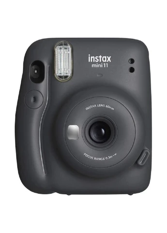 Фотоаппарат Instax Mini 11 Charcoal Gray +Фотобумага в подарок Colorfilm Instax Mini Glossy 10шт (16654970001) Fujifilm (229952029)