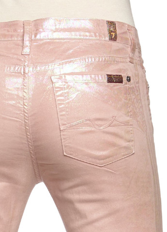 Розовые кэжуал демисезонные зауженные брюки 7 For All Mankind