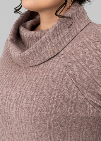 Кавова кежуал сукня сукня светр A'll Posa однотонна