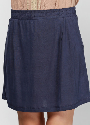 Темно-синяя кэжуал однотонная юбка Vero Moda