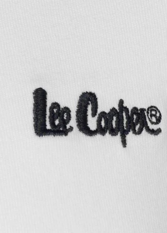 Белый демисезонный кэжуал лонгслив Lee Cooper однотонный