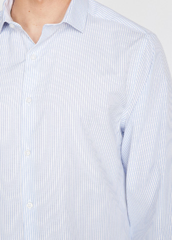 Светло-голубой кэжуал рубашка в полоску KOTON