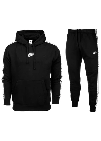 Черный демисезонный спортивный костюм Nike