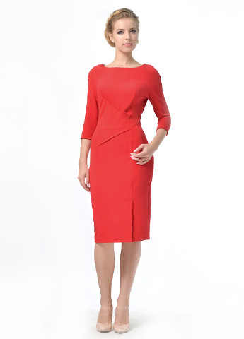 Красное кэжуал платье футляр Lada Lucci