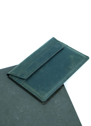 Кожаный чехол для MacBook Air/Pro 13. Кейс из натуральной кожи для Макбука Эир/Про зеленый винтажный. Папка на магнитах Kozhanty (232535115)