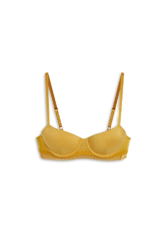 Гірчичний балконет бюстгальтер C&A з кісточками поліестер