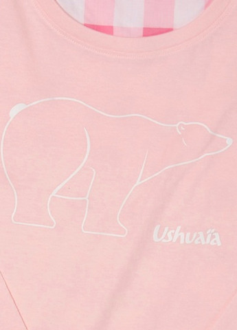 Розовая всесезон пижама (лонгслив, брюки) Ushuaia