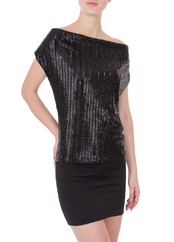 Черное вечернее платье Miss Miss однотонное