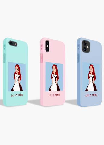 Чехол силиконовый Apple Iphone X Алиса скукота Дисней (Alice in Wonderland Disney) (6129-1435) MobiPrint (219517588)