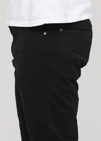Черные кэжуал демисезонные зауженные брюки Sergio