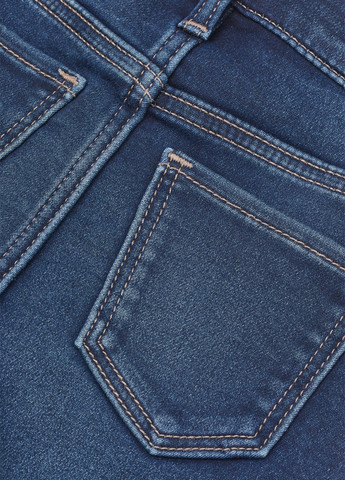 Темно-синие демисезонные зауженные джинсы H&M