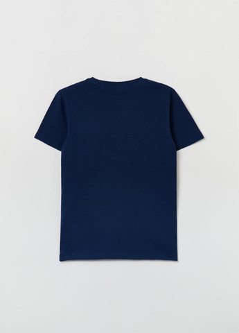 Темно-синя літня футболка OVS