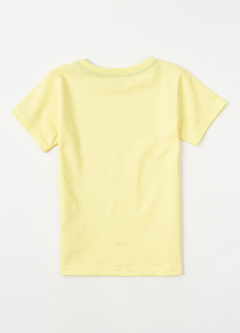 Светло-желтая летняя футболка KRAKO