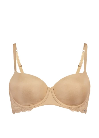 Бежевий бюстгальтер Hunkemoller без кісточок поліамід