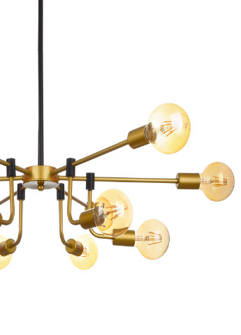 Люстра на 12 лампочок BR-01 621S/12 E27 BK/G Brille (251891826)