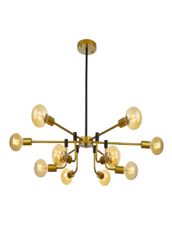 Люстра на 12 лампочок BR-01 621S/12 E27 BK/G Brille (251891826)