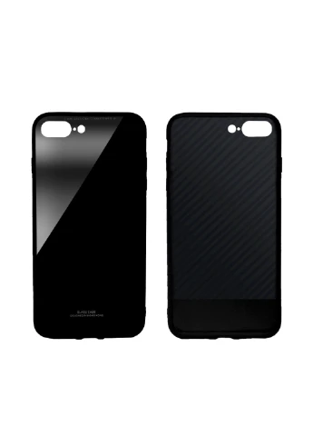 Чехол (Real Glass) для Apple iPhone 7 Plus (черный) Intaleo для Apple iPhone 7 Plus (черный) (131340126)