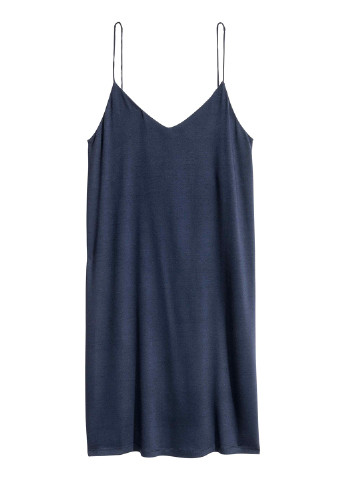 Темно-синя коктейльна плаття, сукня H&M однотонна